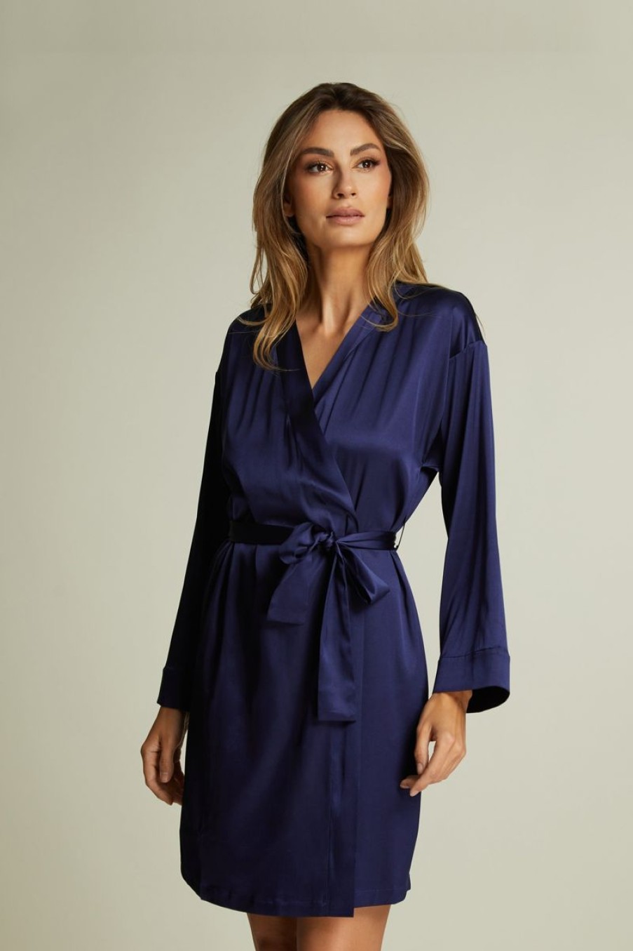 Loungewear I.D. Sarrieri | Sunset Robe In Indigo