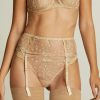 Lingerie I.D. Sarrieri Suspenders | Plein Soleil Suspender Belt In Gold