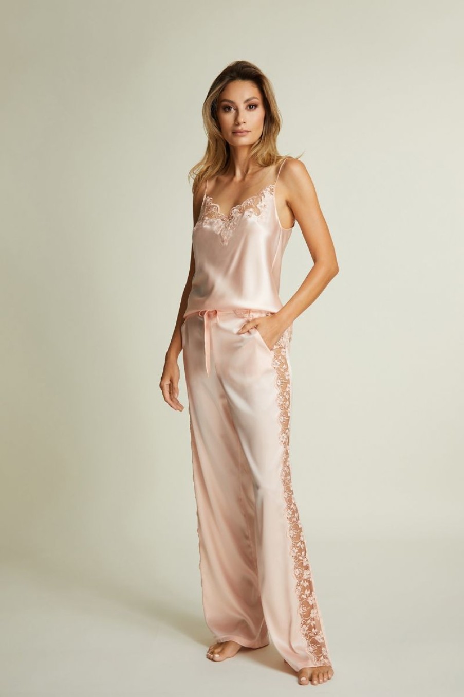 Loungewear I.D. Sarrieri | Loulou Camisole In Cream Rose