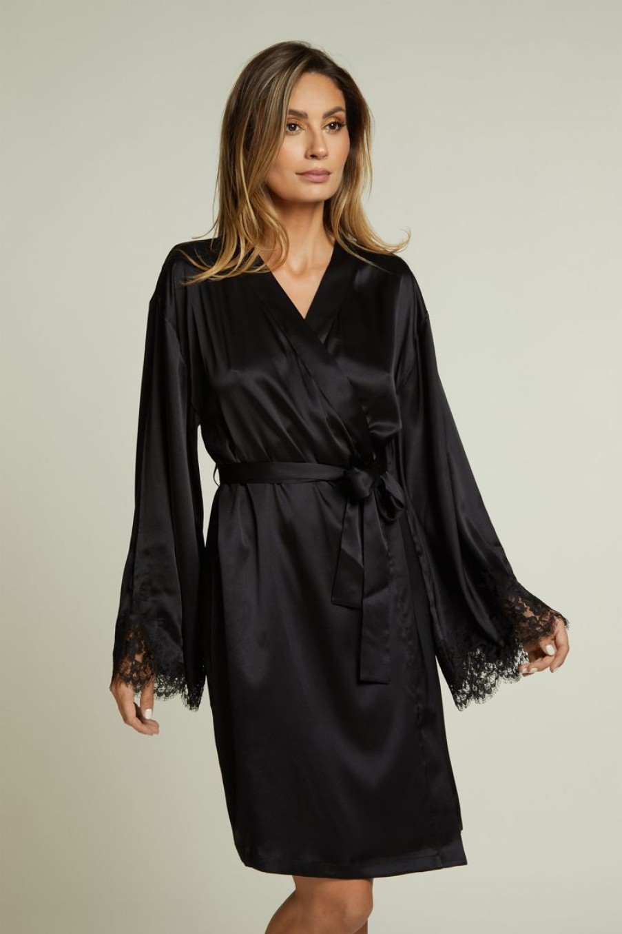 Loungewear I.D. Sarrieri | Hotel Particulier Robe In Black