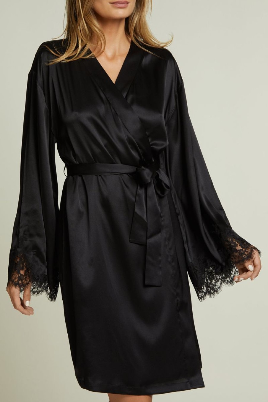 Loungewear I.D. Sarrieri | Hotel Particulier Robe In Black