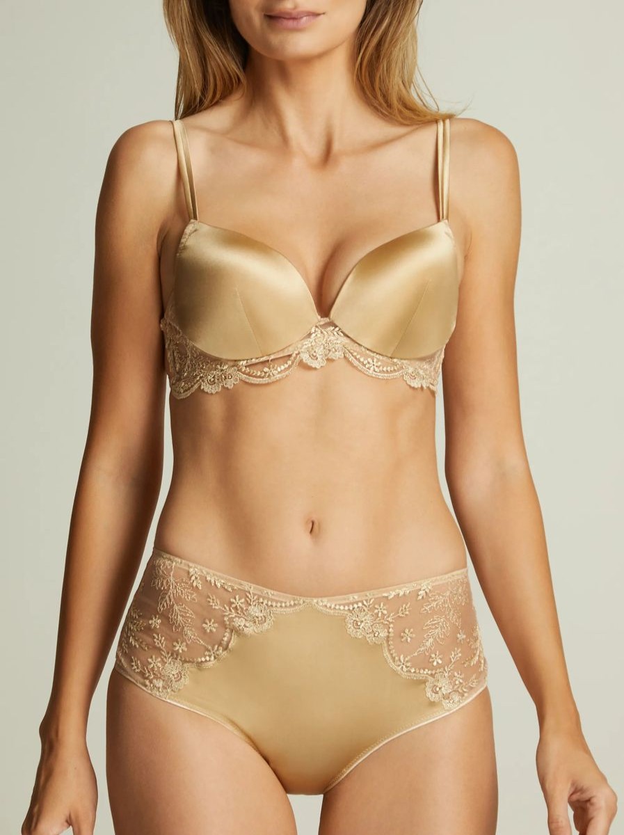 Lingerie I.D. Sarrieri Padded | Plein Soleil Padded Push Up Bra In Gold