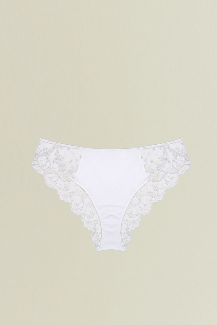 Lingerie I.D. Sarrieri Briefs | Lolita Full Coverage Brief In White