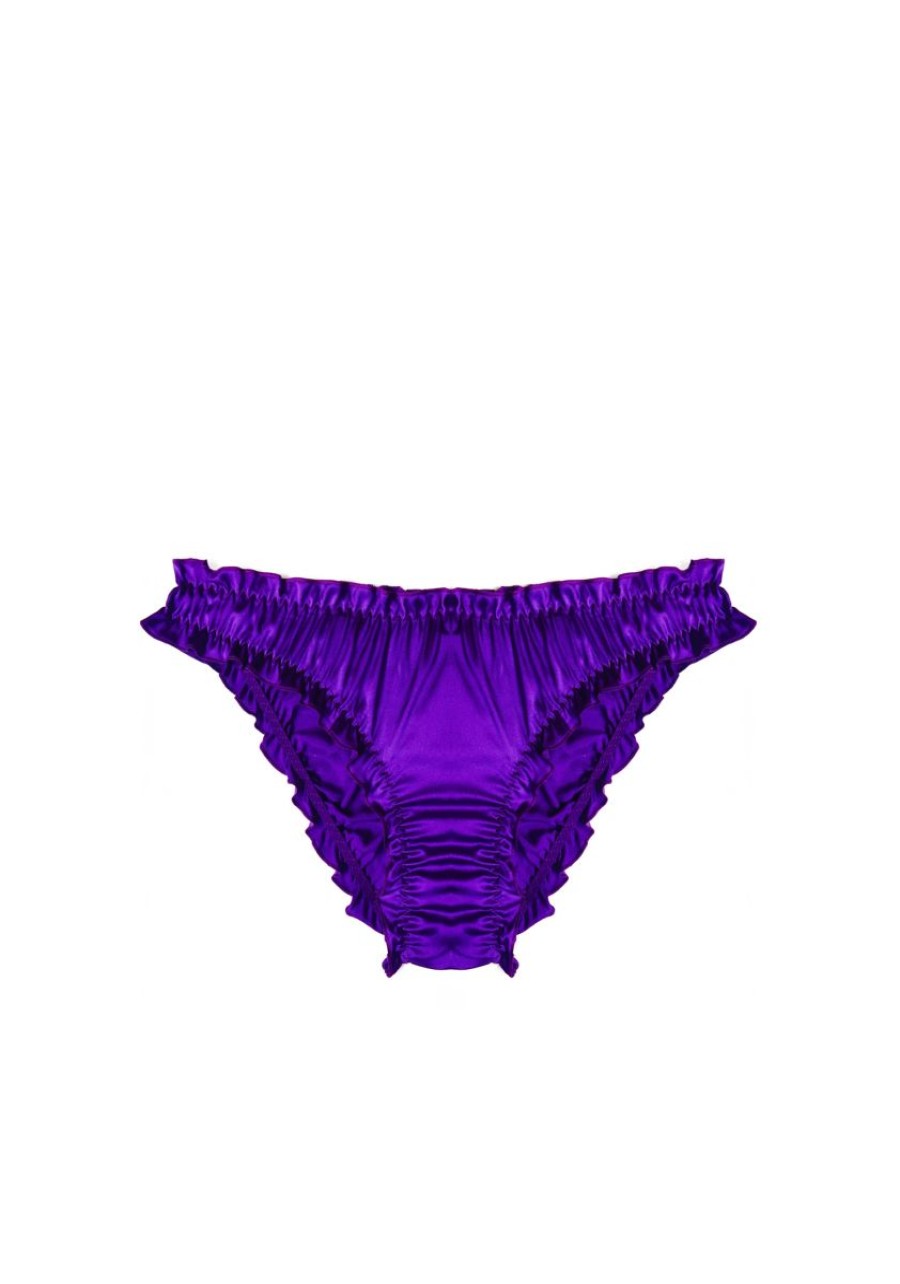 Lingerie I.D. Sarrieri Briefs | Lombard Street Ruffle Brief In Purple