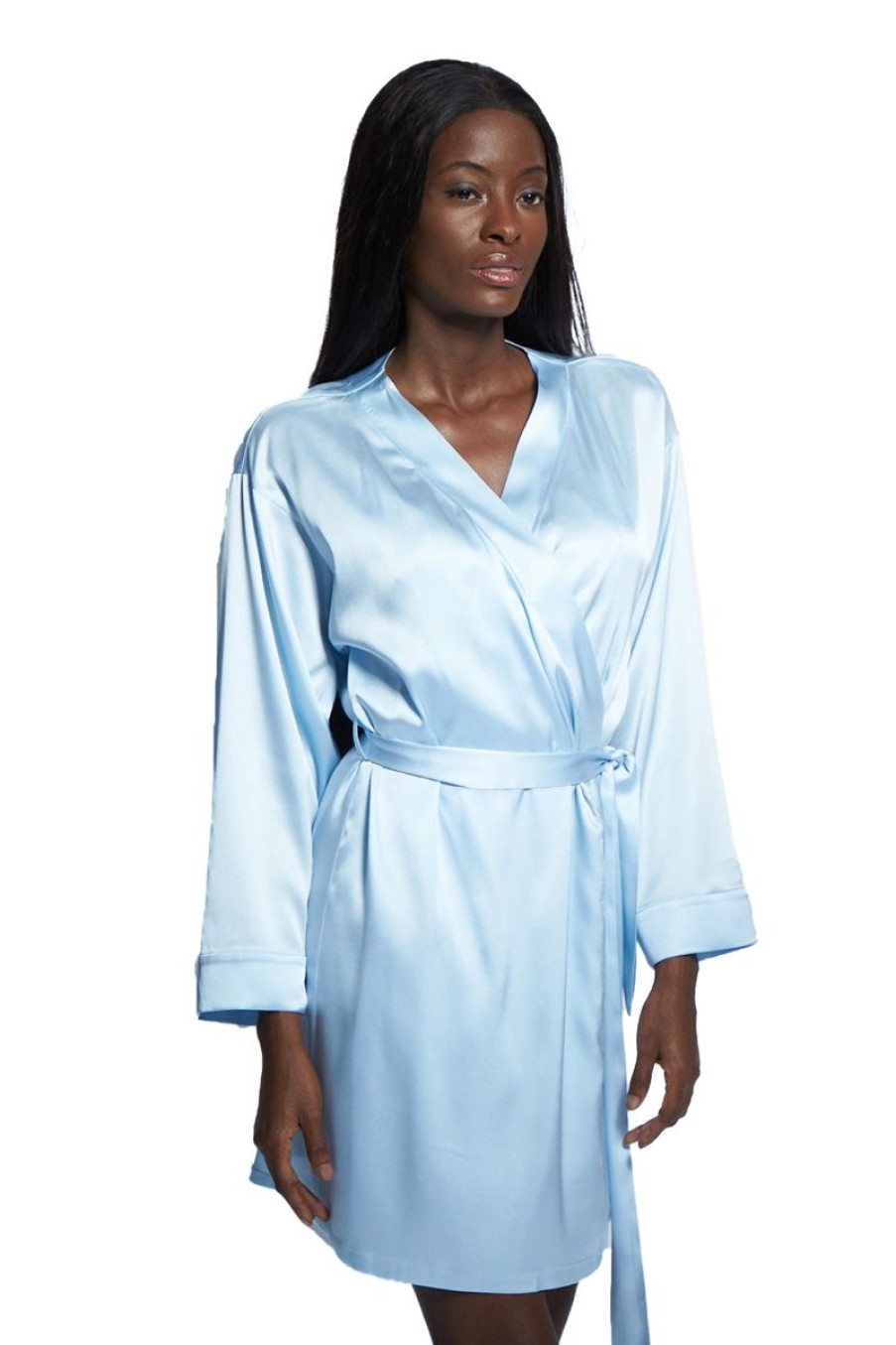 Loungewear I.D. Sarrieri | Cindy Robe In Sky Blue